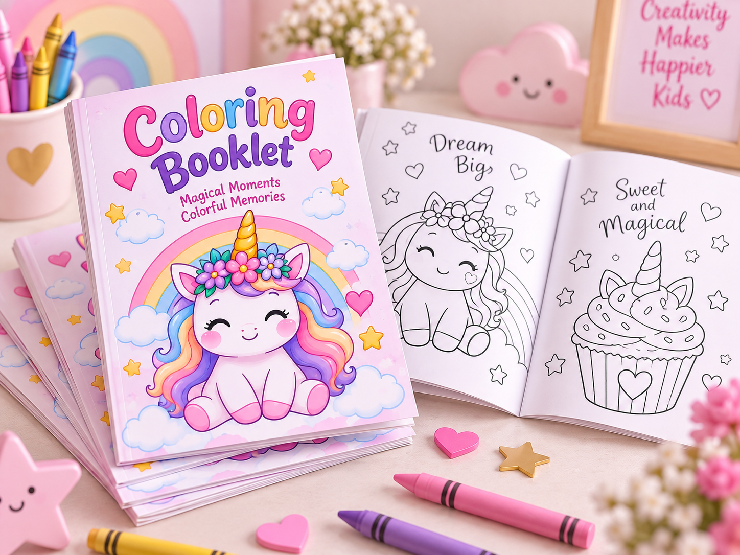 Coloring Booklet design example