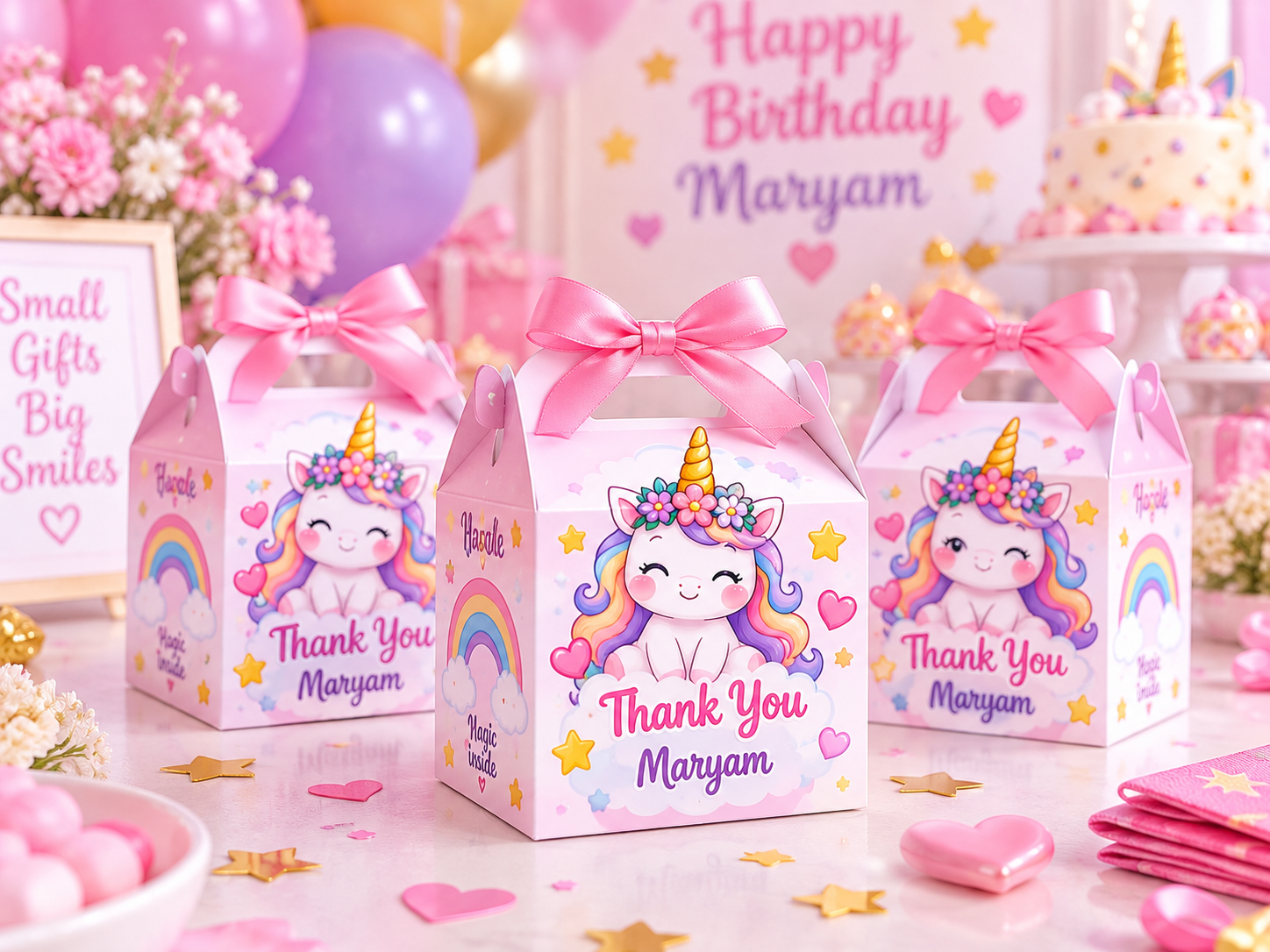 Favor Box design example