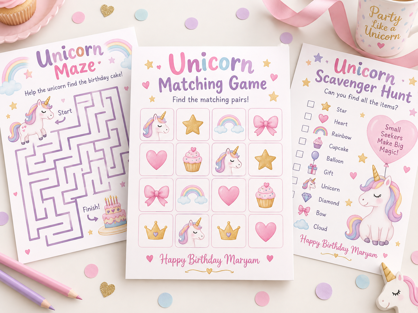 Printable Games design example